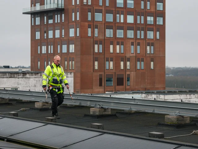 Sikker tilgang til taget på Skejby Sygehus