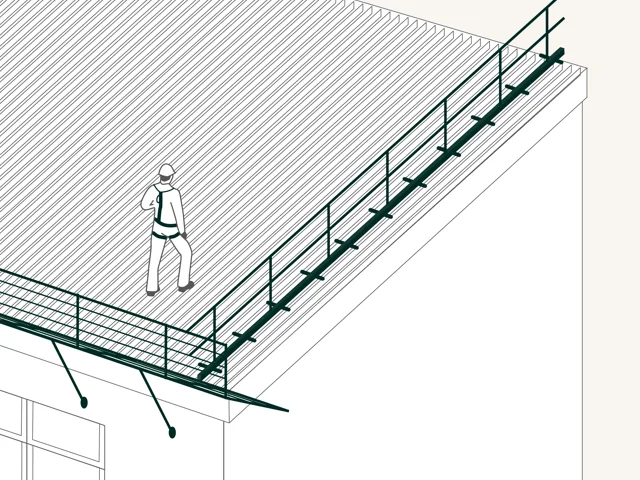 Midlertidig rækværk