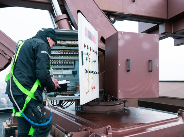 Service af tagmaskine