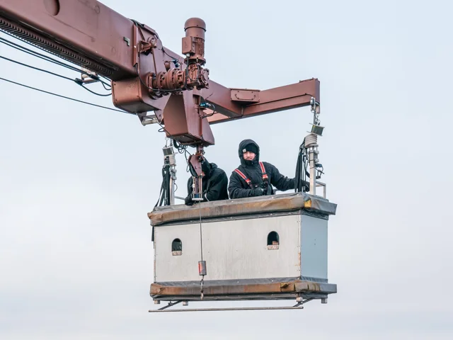 Pudsegondol på Pasteurs Tårn